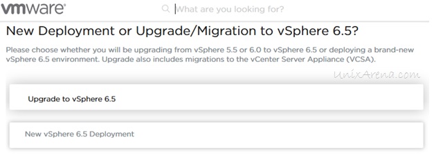 Select Upgrade to vSphere 6.5