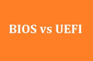 BIOS vs UEFI