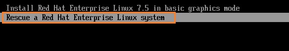 Rescue a Red hat Enterprise Linux