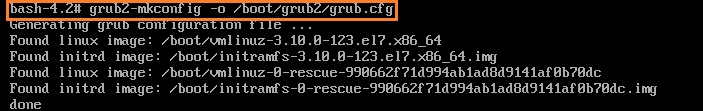 grub2-mkconfig - Recreate grub.cfg
