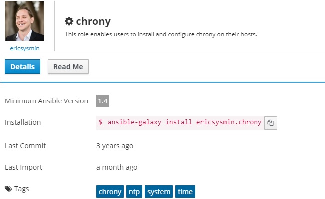 Chrony - Role - Galaxy