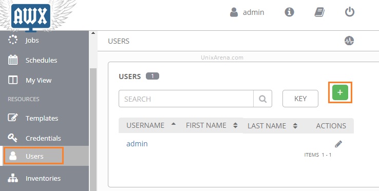 Ansible Tower AWX - Adding New user