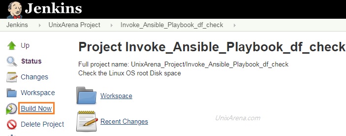 Build Jenkins Job - invoke Ansible playbook