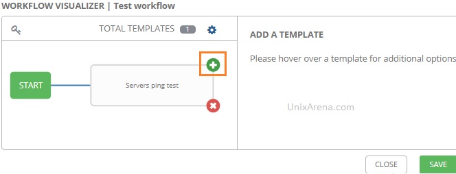 Click on Add icon to add second template - Ansible AWX