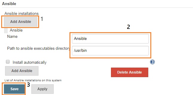 Configure Ansible Engine path - Jenkins