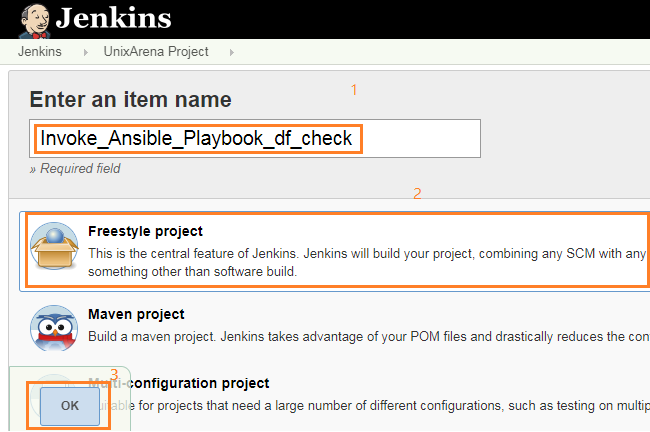 Freestyle Jenkins Job Name - Ansible
