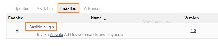 Install Ansible Plugin - Jenkins