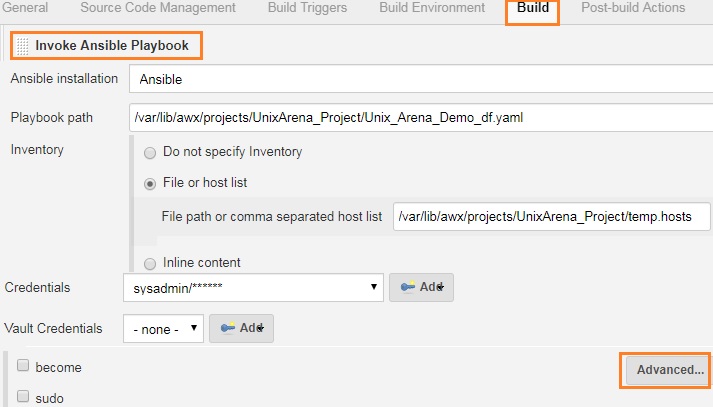 Invoke Ansible Playbook - Advanced -Jenkins