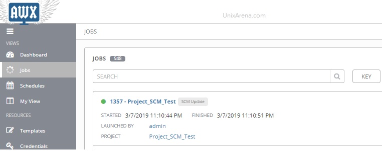 Project SCM Git - Update - Jobs