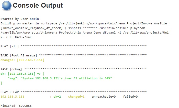 ANSIColor - Ansible stdout - Jenkins