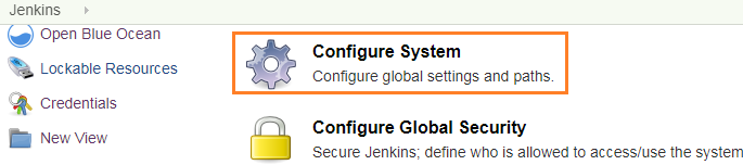 Configure System - Jenkins