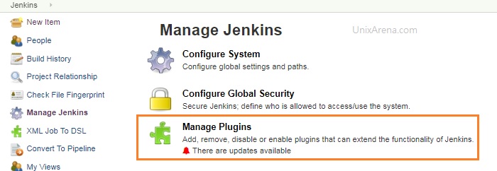 Manage Plugins - Jenkins