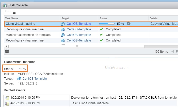 Terraform VM build - UnixArena