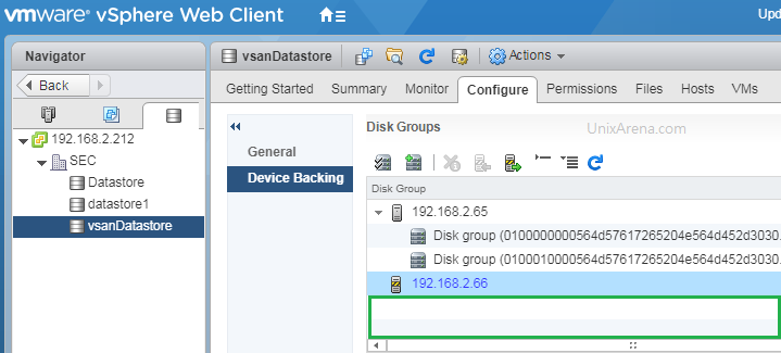 No vSAN Diskgroup