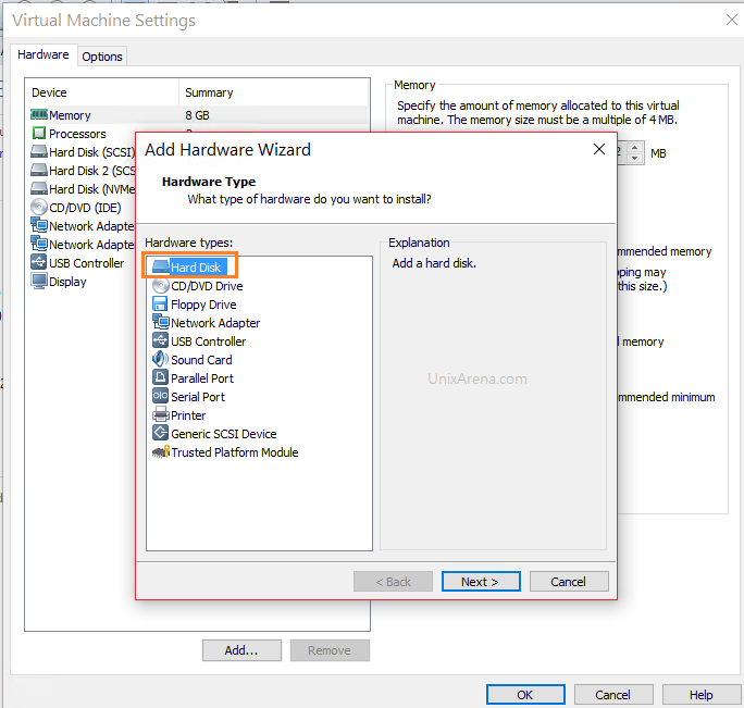 VMware Workstation - Add HDD for ESXi VM node