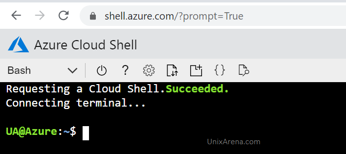 Azure Cloud shell - bash