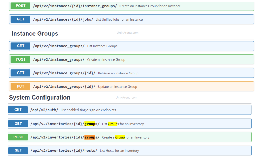 Tower API - Ansible - UnixArena