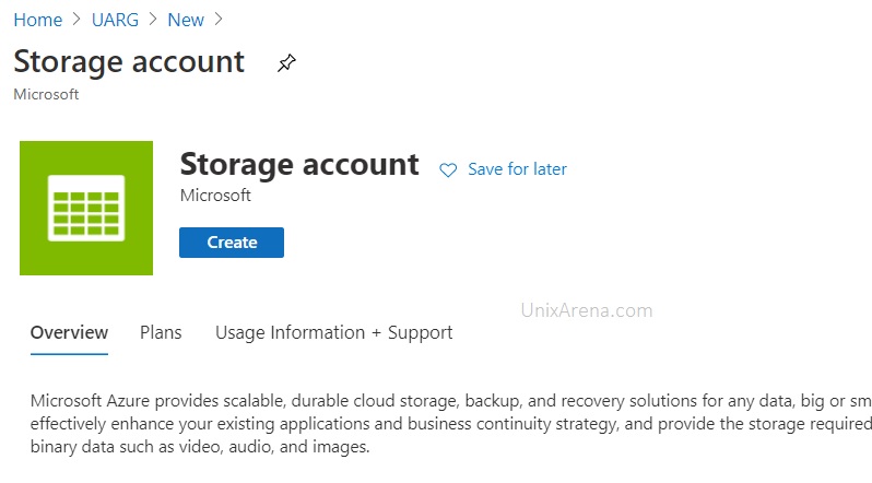 Create storage account without tags