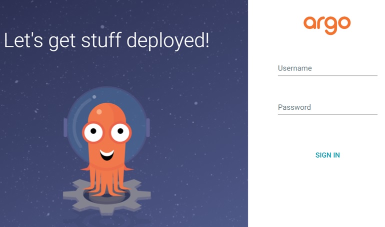 Argo CD Login Page