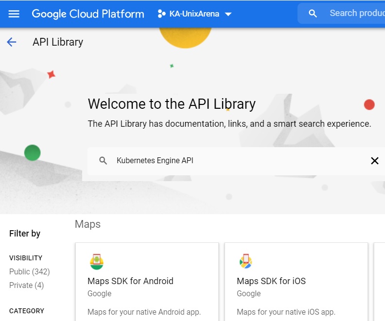 Search API Library - GCP Platform