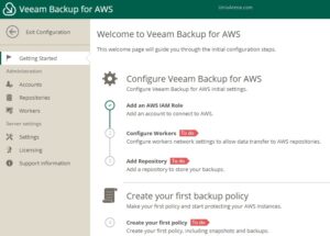 Configure veeam Backup for AWS - Configure workers
