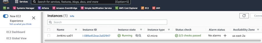 EC2 Instance running