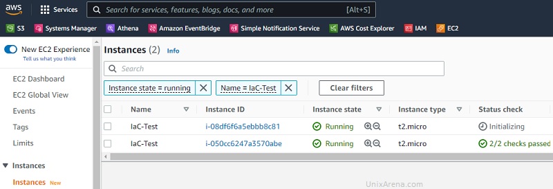 IaC- AWS EC2 instance - Deployment