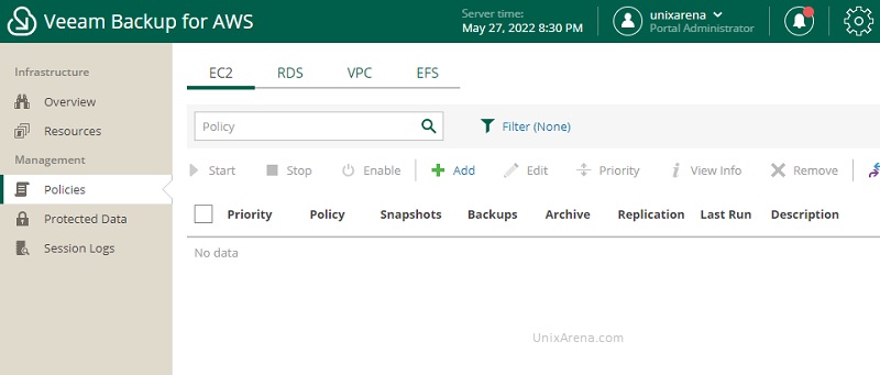 Veeam Policies