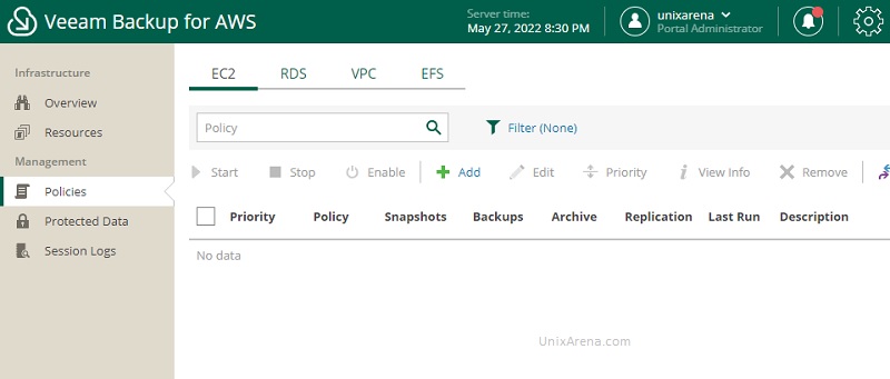 Veeam Policies