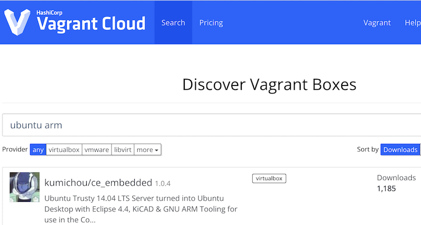 Ubuntu ARM vagrant box