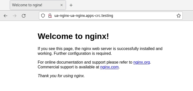 nginx - webpage