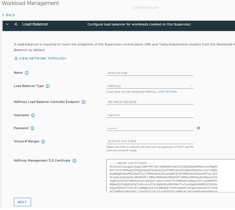 Configure HAProxy - Tanzu - vSphere