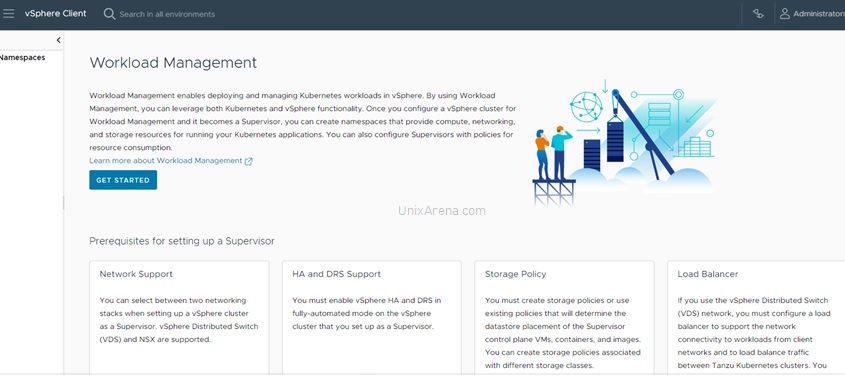 Workload Management - vSphere k8s